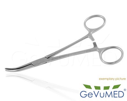 BABY-OVERHOLT ARTERIENKLEMME GEBOGEN 13 cm