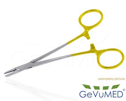 RYDER Vascular Nadelhalter mit Hartmetall Einstzen Maul 0,3 Microprofil 13 cm bis 26 cm