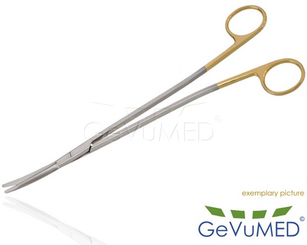 FREEMAN Facelift Schere - gerieft - TC - gebogen - Lnge 7 - 18 cm