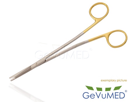 FREEMAN-GORNEY Facelift Schere - gerieft - TC - gebogen - Lnge 7 - 18 cm