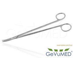 STRULLY NEUROCHIRURGISCHE SCHERE GEKNPFT  GEBOGEN 22 cm