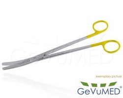 SIMS GYNKOLOGISCHE SCHERE MIT HARTMETALL EINSTZEN GEBOGEN ST-ST 23 cm